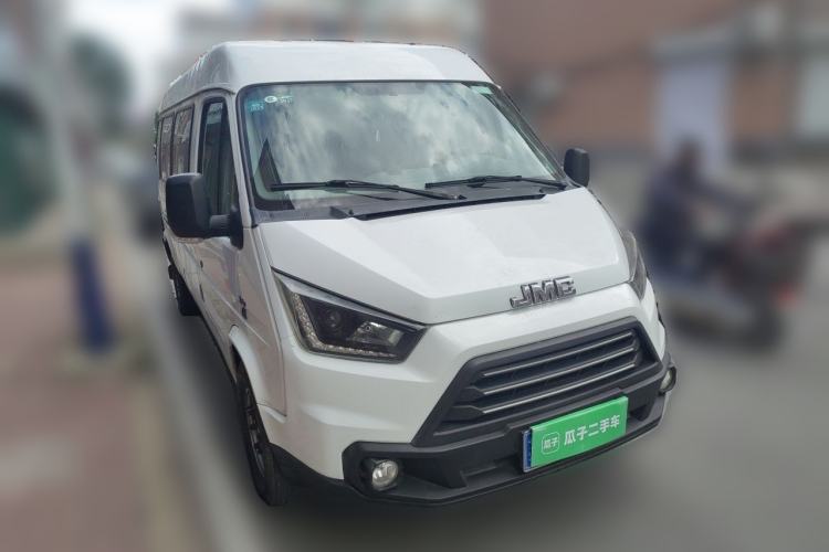 Used JMC Transit 2017 2.8T Commercial Version Long Wheelbase Mid-Roof 6/7/8-Seater JX493 Front Right 45 Deg