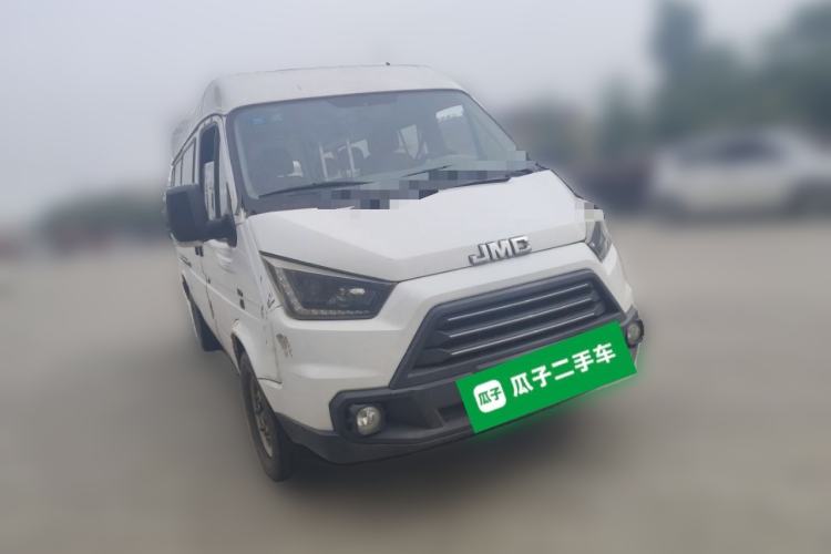 Used JMC Transit 2017 2.8T Commercial Version Short Wheelbase Mid-Roof 6/7/8-Seater JX493 Front Right 45 Deg