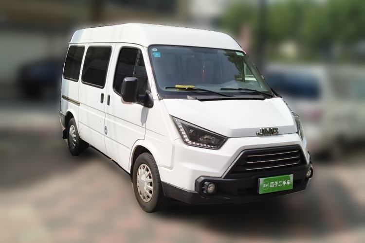 Used JMC Transit 2017 2.8T Commercial Version Short Wheelbase Mid-Roof 6/7/8-Seater JX493 Front Right 45 Deg