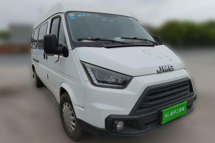 Used JMC Transit 2017 2.8T Commercial Version Long Wheelbase Mid-Roof 6/7/8-Seater JX493 Front Right 45 Deg