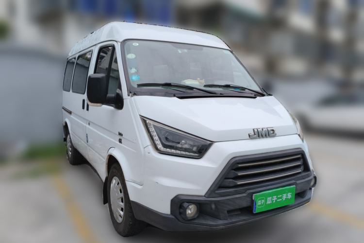 Used JMC Transit 2017 2.8T Commercial Version Short Wheelbase Mid-Roof 6/7/8-Seater JX493 Front Right 45 Deg