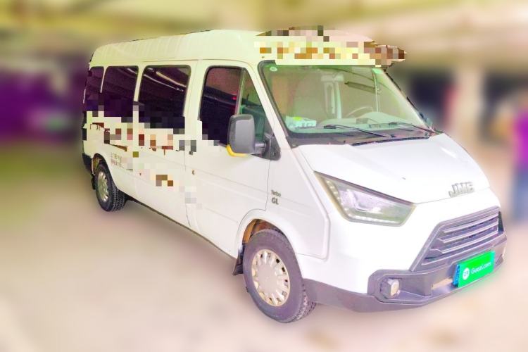 Used JMC Transit 2017 2.8T Commercial Version Long Wheelbase Mid-Roof 6/7/8-Seater JX493 Front Right 45 Deg