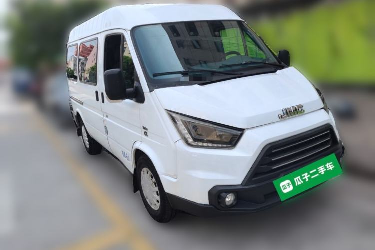 Used JMC Transit 2017 2.8T Commercial Version Short Wheelbase Mid-Roof 6/7/8-Seater JX493 Front Right 45 Deg