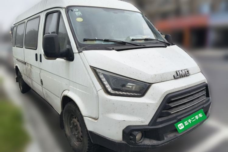 Used JMC Transit 2017 2.8T Commercial Version Long Wheelbase Mid-Roof 6/7/8-Seater JX493 Front Right 45 Deg