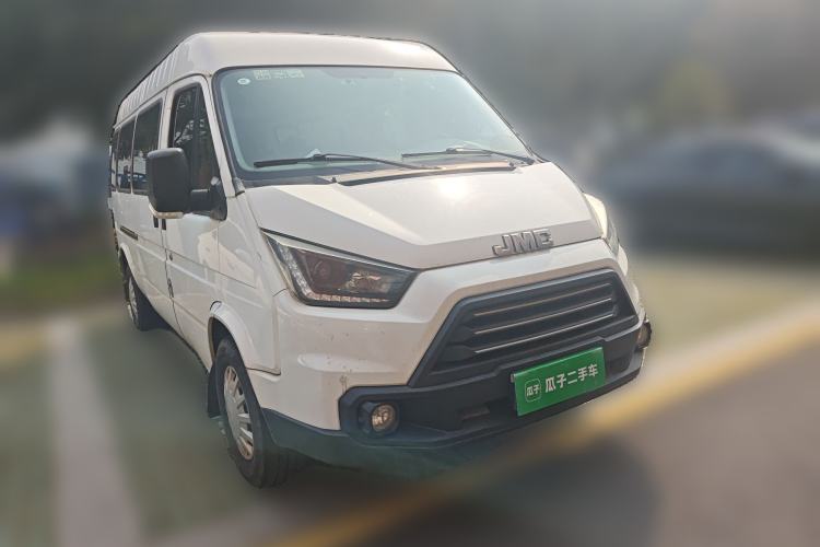 Used JMC Transit 2017 2.8T Commercial Version Long Wheelbase Mid-Roof 6/7/8-Seater JX493 Front Right 45 Deg