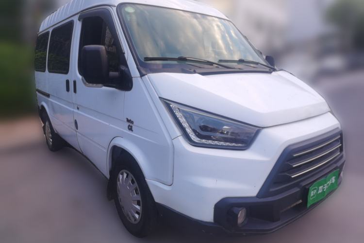 Used JMC Transit 2017 2.8T Commercial Version Short Wheelbase Mid-Roof 6/7/8-Seater JX493 Front Right 45 Deg