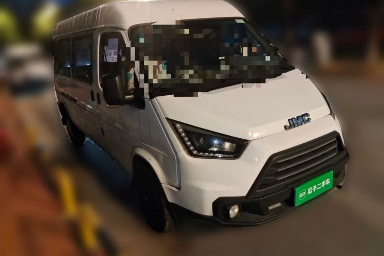 Used JMC Transit 2017 2.8T Commercial Version Long Wheelbase Mid-Roof 6/7/8-Seater JX493 Front Right 45 Deg