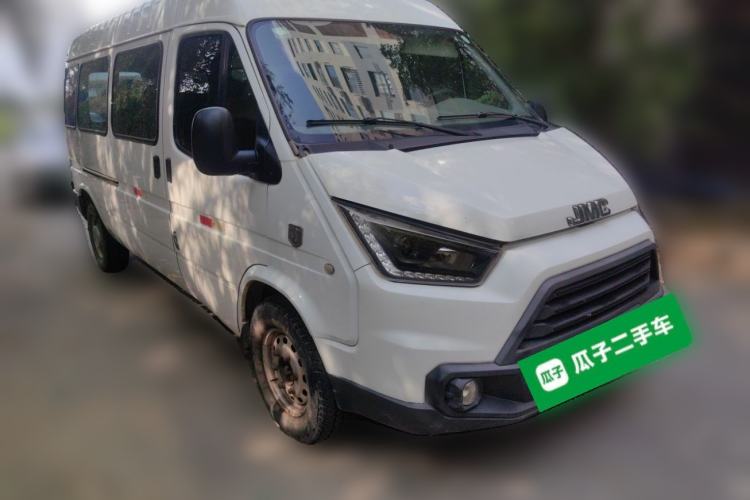 Used JMC Transit 2017 2.8T Commercial Version Long Wheelbase Mid-Roof 6/7/8-Seater JX493 Front Right 45 Deg
