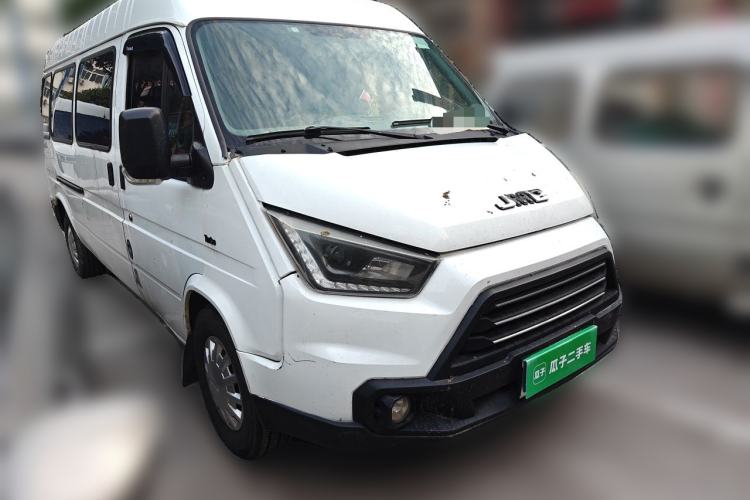 Used JMC Transit 2017 2.8T Commercial Version Long Wheelbase Mid-Roof 6/7/8-Seater JX493 Front Right 45 Deg