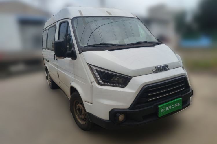 Used JMC Transit 2017 2.8T Commercial Version Short Wheelbase Mid-Roof 6/7/8-Seater JX493 Front Right 45 Deg