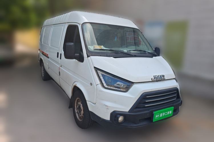 Used JMC Transit 2017 2.8T Commercial Version Long Wheelbase Mid-Roof 3-Seater JX493 Front Right 45 Deg