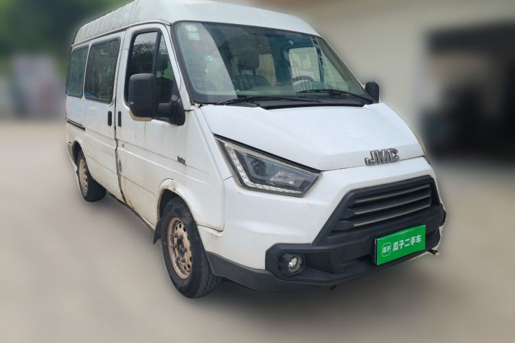 Used JMC Transit 2017 2.8T Commercial Version Short Wheelbase Mid-Roof 6/7/8-Seater JX493 Front Right 45 Deg