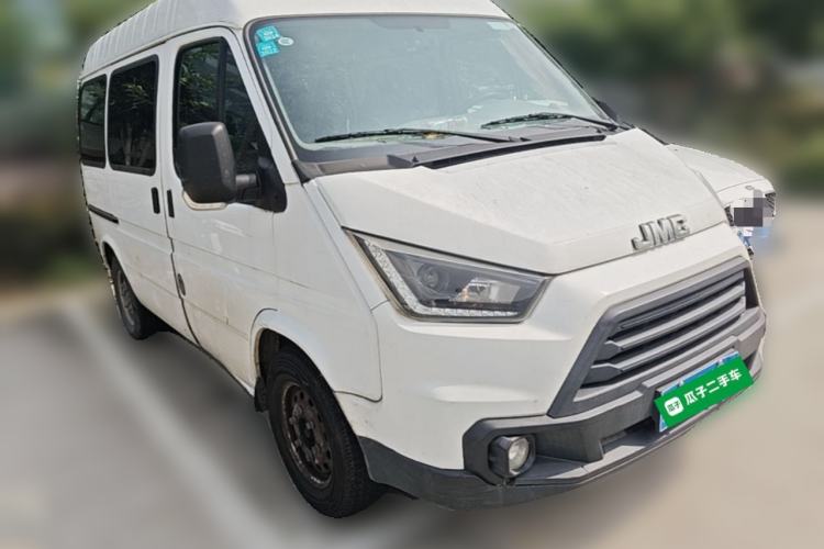 Used JMC Transit 2017 2.8T Commercial Version Short Wheelbase Mid-Roof 6/7/8-Seater JX493 Front Right 45 Deg