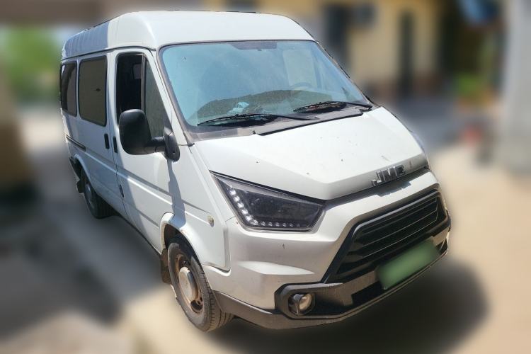 Used JMC Transit 2017 2.8T Commercial Version Short Wheelbase Mid-Roof 6/7/8-Seater JX493 Front Right 45 Deg