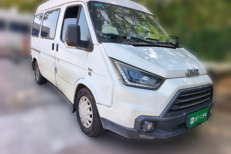 Used JMC Transit 2017 2.8T Commercial Version Short Wheelbase Mid-Roof 6/7/8-Seater JX493 Front Right 45 Deg