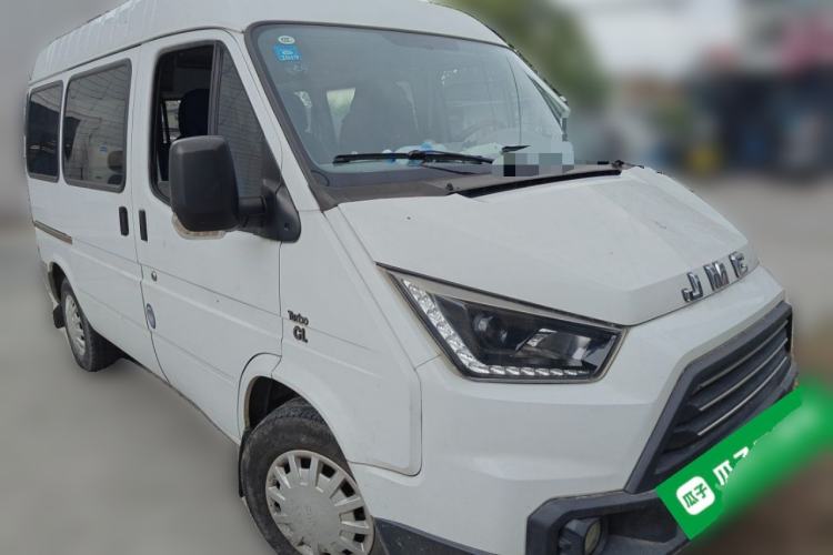 Used JMC Transit 2017 2.8T Commercial Version Short Wheelbase Mid-Roof 6/7/8-Seater JX493 Front Right 45 Deg