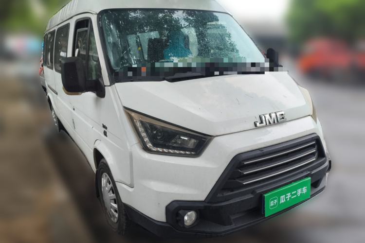 Used JMC Transit 2017 2.8T Commercial Version Long Wheelbase Mid-Roof 6/7/8-Seater JX493 Front Right 45 Deg
