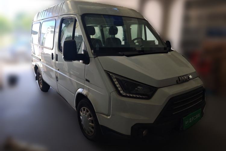 Used JMC Transit 2017 2.8T Commercial Version Short Wheelbase Mid-Roof 6/7/8-Seater JX493 Front Right 45 Deg