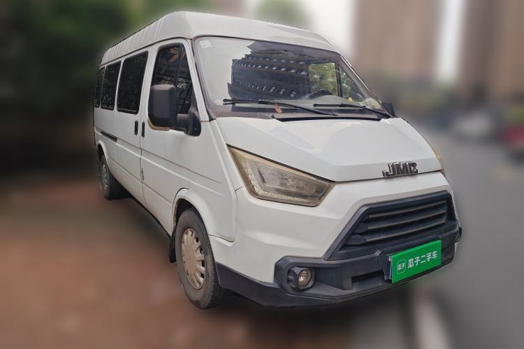 Used JMC Transit 2017 2.8T Commercial Version Long Wheelbase Mid-Roof 6/7/8-Seater JX493 Front Right 45 Deg