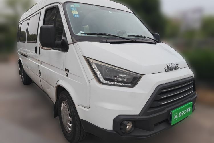 Used JMC Transit 2017 2.8T Commercial Version Long Wheelbase Mid-Roof 6/7/8-Seater JX493 Front Right 45 Deg