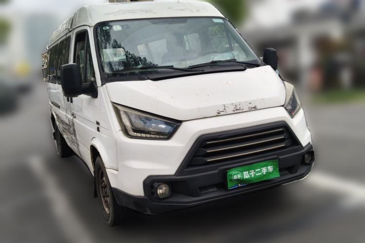 Used JMC Transit 2017 2.8T Commercial Version Long Wheelbase Mid-Roof 6/7/8-Seater JX493 Front Right 45 Deg