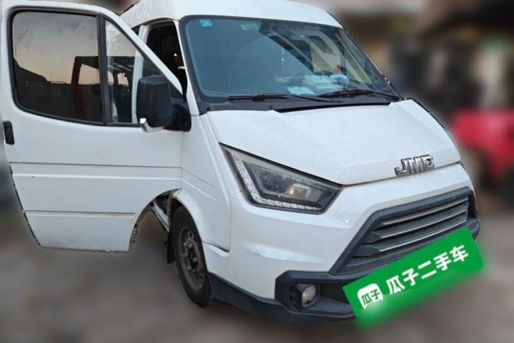 Used JMC Transit 2017 2.8T Commercial Version Short Wheelbase Mid-Roof 6/7/8-Seater JX493 Front Right 45 Deg