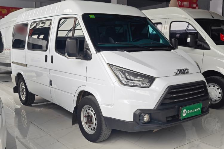 Used JMC Transit 2017 2.8T Commercial Version Short Wheelbase Mid-Roof 6/7/8-Seater JX493 Front Right 45 Deg
