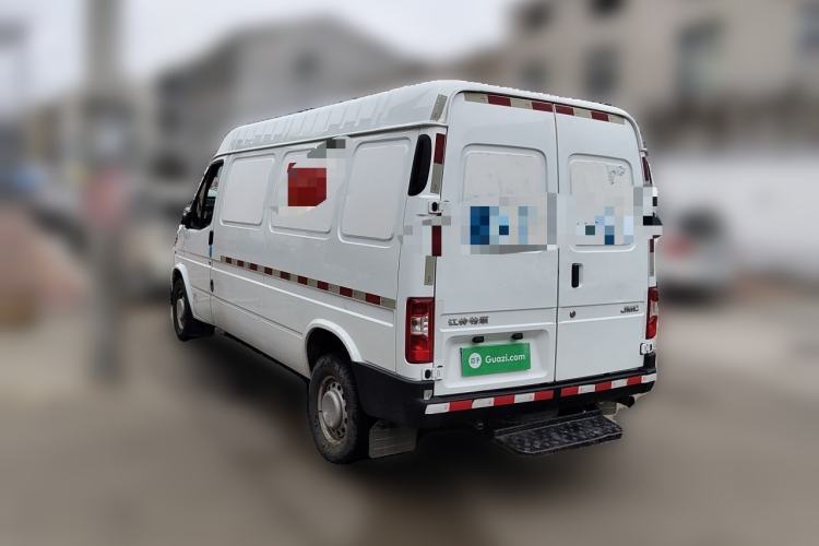 Used JMC Transit 2017 2.8T Commercial Version Long Wheelbase Mid-Roof 3-Seater JX493 Rear Left 45 Deg