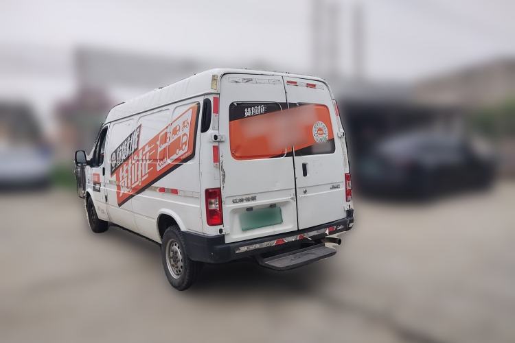 Used JMC Transit 2017 2.8T Commercial Version Long Wheelbase Mid-Roof 3-Seater JX493 Rear Left 45 Deg