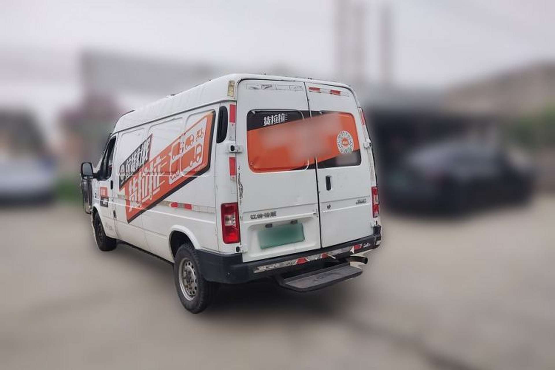 Used JMC Transit 2017 2.8T Commercial Version Long Wheelbase Mid-Roof 3-Seater JX493 Rear Left 45 Deg