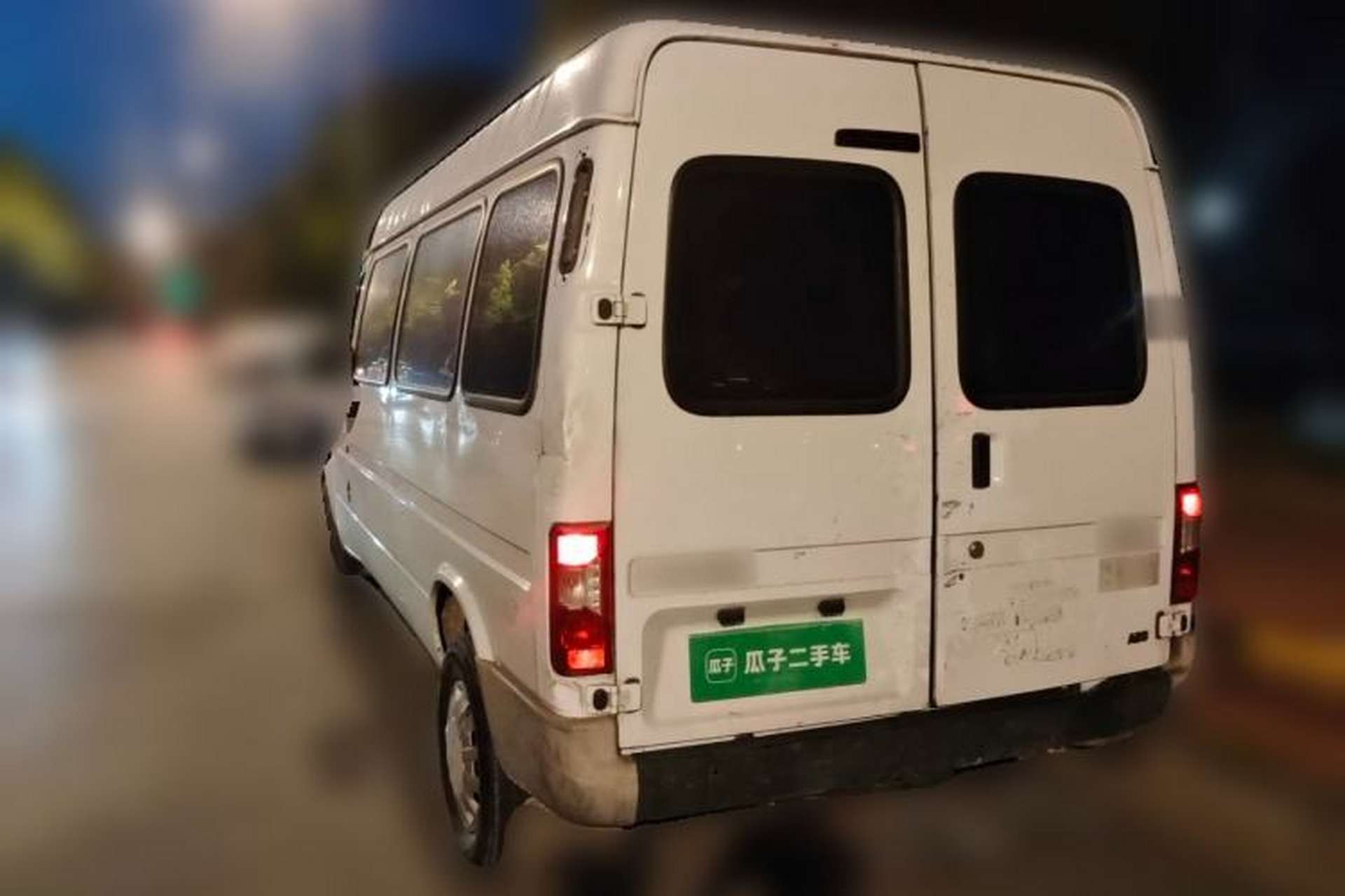 Used JMC Transit 2017 2.8T Commercial Version Long Wheelbase Mid-Roof 6/7/8-Seater JX493 Rear Left 45 Deg
