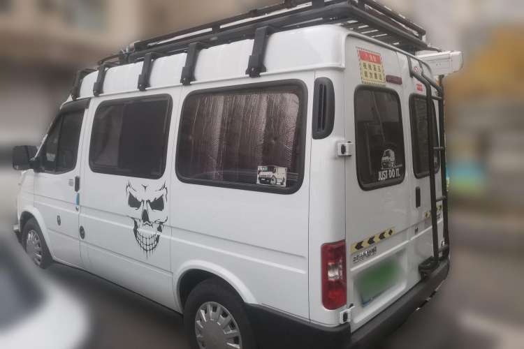 Used JMC Transit 2017 2.8T Commercial Version Short Wheelbase Mid-Roof 6/7/8-Seater JX493 Rear Left 45 Deg