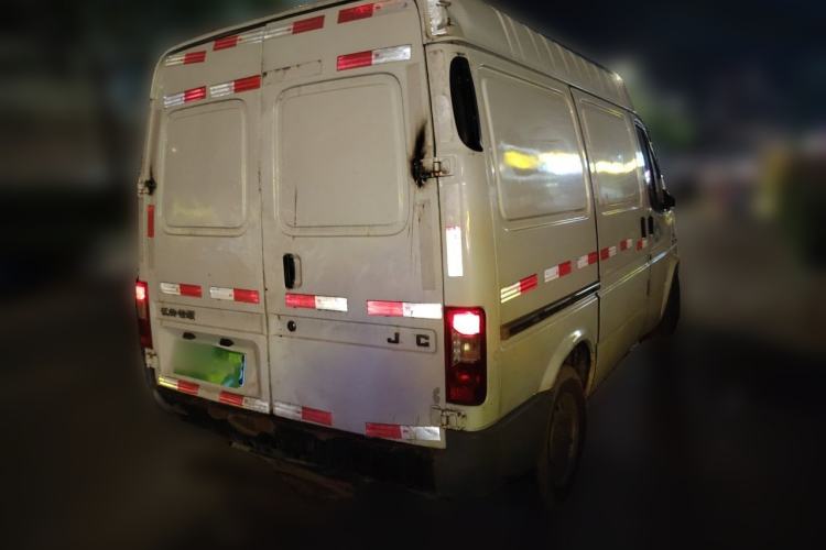 Used JMC Transit 2017 2.8T Commercial Version Short Wheelbase Mid-Roof 3-Seater JX493 Rear Right 45 Deg