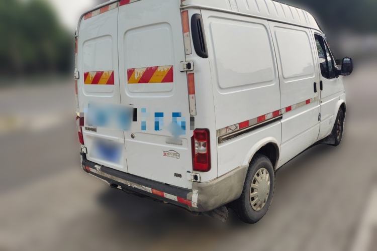Used JMC Transit 2017 2.8T Commercial Version Short Wheelbase Mid-Roof 3-Seater JX493 Rear Right 45 Deg