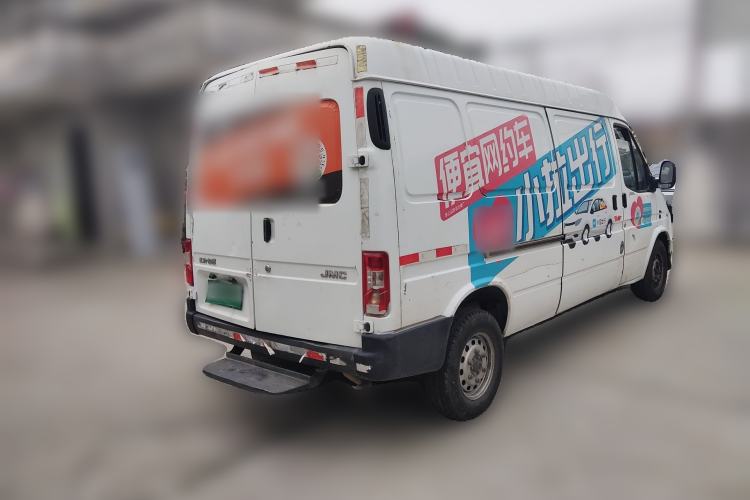 Used JMC Transit 2017 2.8T Commercial Version Long Wheelbase Mid-Roof 3-Seater JX493 Rear Right 45 Deg