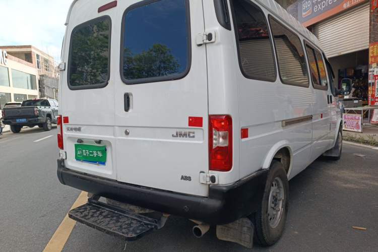 Used JMC Transit 2017 2.8T Commercial Version Long Wheelbase Mid-Roof 6/7/8-Seater JX493 Rear Right 45 Deg