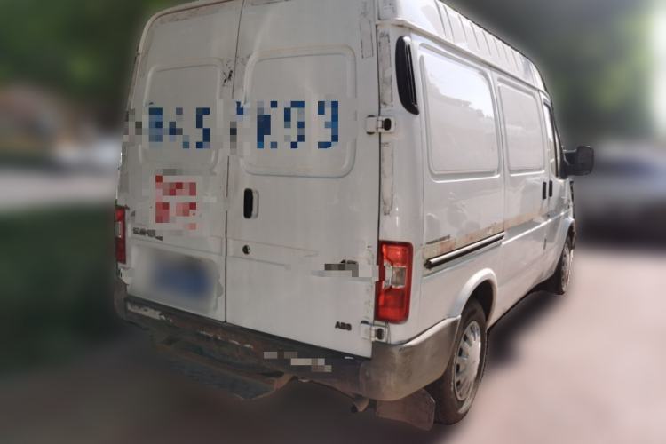 Used JMC Transit 2017 2.8T Commercial Version Short Wheelbase Mid-Roof 3-Seater JX493 Rear Right 45 Deg