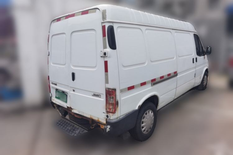Used JMC Transit 2017 2.8T Commercial Version Long Wheelbase Mid-Roof 3-Seater JX493 Rear Right 45 Deg