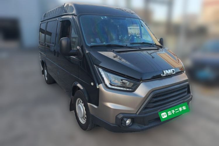 Used JMC Transit 2019 2.8T Commercial Version Short Wheelbase Mid-Roof 6-Seater China VI JX493 Front Right 45 Deg