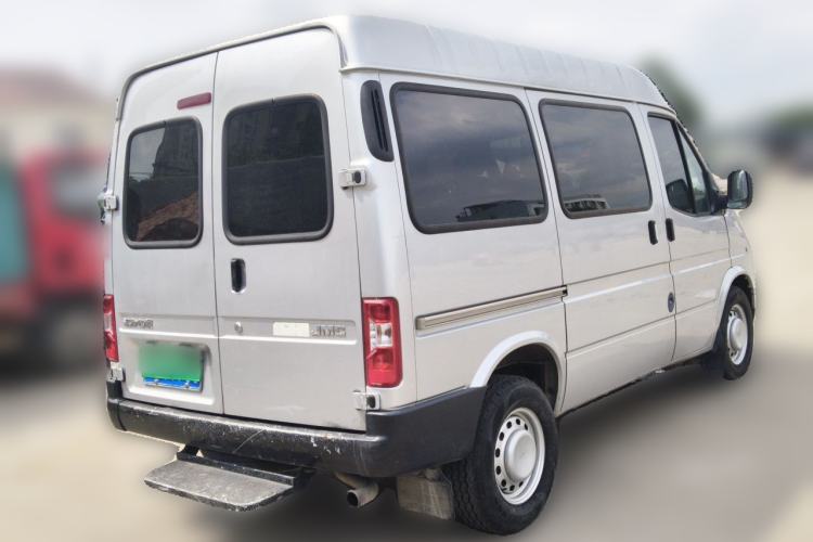 Used JMC Transit 2019 2.8T Commercial Version Short Wheelbase Mid-Roof 6-Seater China VI JX493 Rear Right 45 Deg