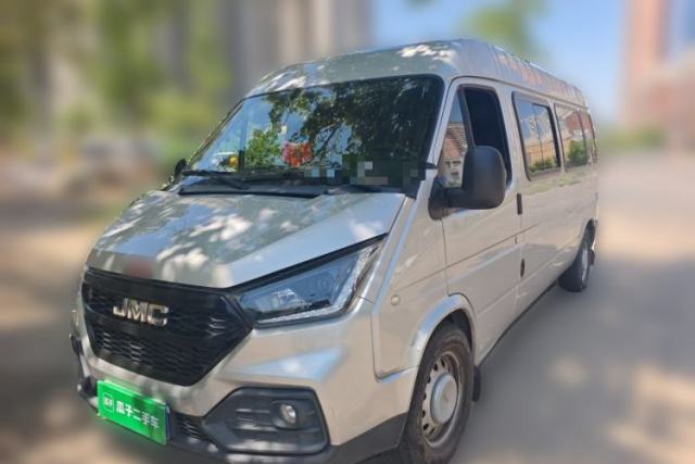 Used JMC Transit 2019 2.8T Commercial Version Long Wheelbase Mid-Roof 6-Seater Rear Single Tire China VI Emission Standard – JX493