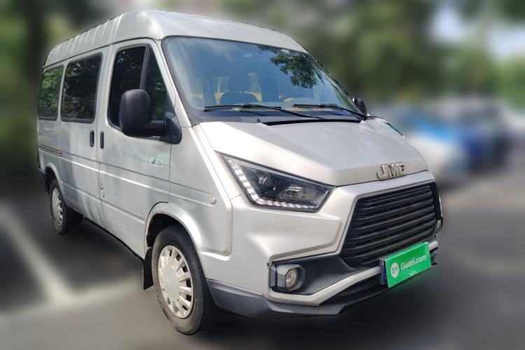 Used JMC Transit 2019 2.8T Commercial Version Short Wheelbase Mid-Roof 6-Seater China VI JX493 Front Right 45 Deg