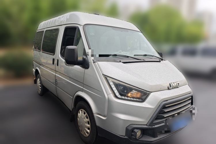 Used JMC Transit 2019 2.8T Commercial Version Short Wheelbase Mid-Roof 6-Seater China VI JX493 Front Right 45 Deg