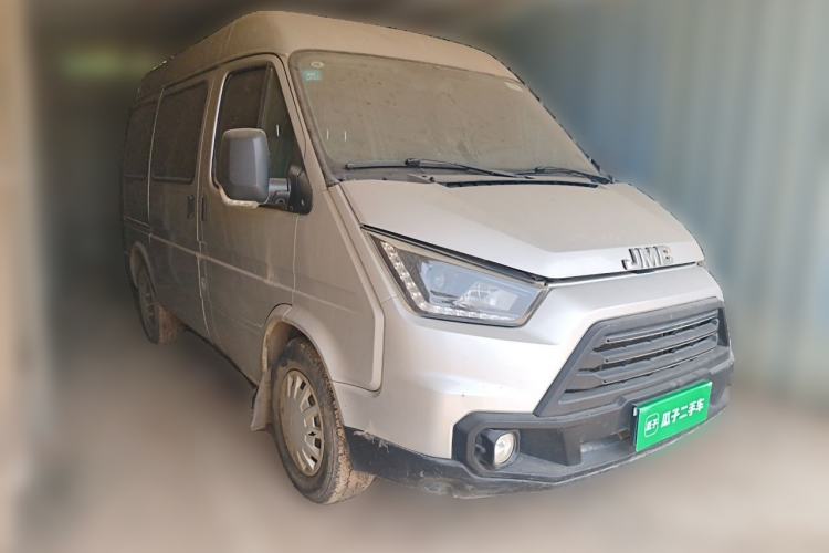 Used JMC Transit 2019 2.8T Commercial Version Short Wheelbase Mid-Roof 6-Seater China VI JX493 Front Right 45 Deg