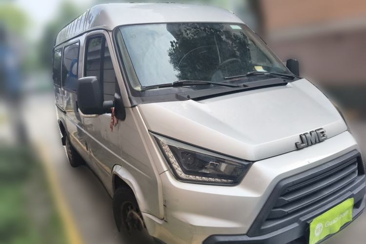 Used JMC Transit 2019 2.8T Commercial Version Short Wheelbase Mid-Roof 6-Seater China VI JX493 Front Right 45 Deg