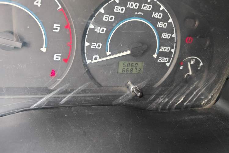 Used JMC Transit  Odometer Close Up