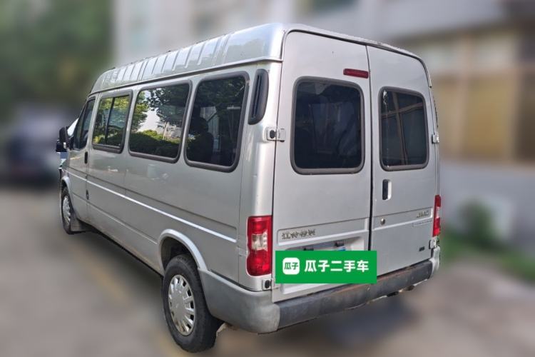 Used JMC Transit 2019 2.8T Commercial Version Long Wheelbase Mid-Roof 6-Seater Rear Single Tire China VI Emission Standard – JX493 Rear Left 45 Deg