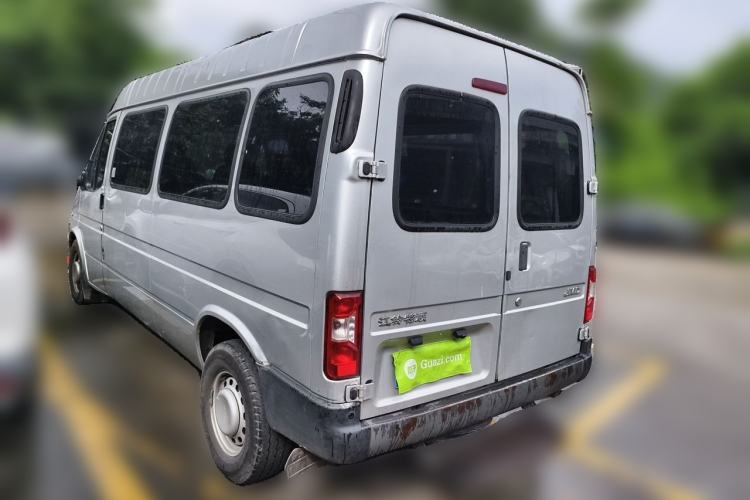 Used JMC Transit 2019 2.8T Commercial Version Long Wheelbase Mid-Roof 6-Seater Rear Single Tire China VI Emission Standard – JX493 Rear Left 45 Deg