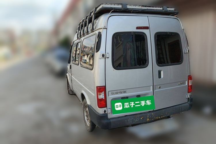 Used JMC Transit 2019 2.8T Commercial Version Short Wheelbase Mid-Roof 6-Seater China VI JX493 Rear Left 45 Deg