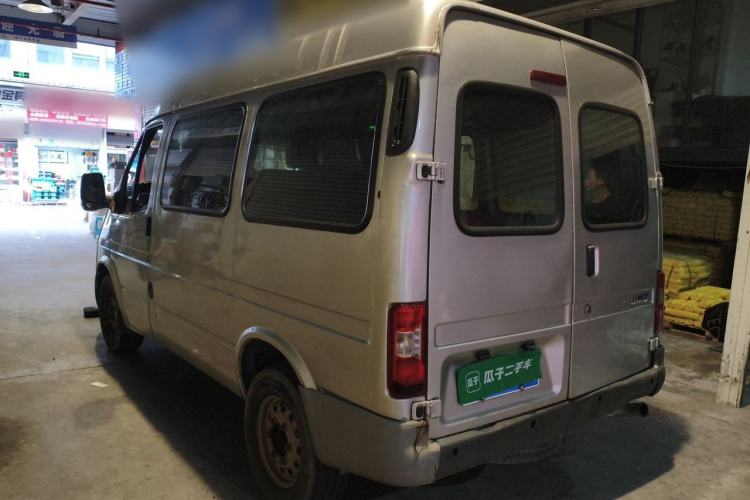 Used JMC Transit 2019 2.8T Commercial Version Short Wheelbase Mid-Roof 6-Seater China VI JX493 Rear Left 45 Deg